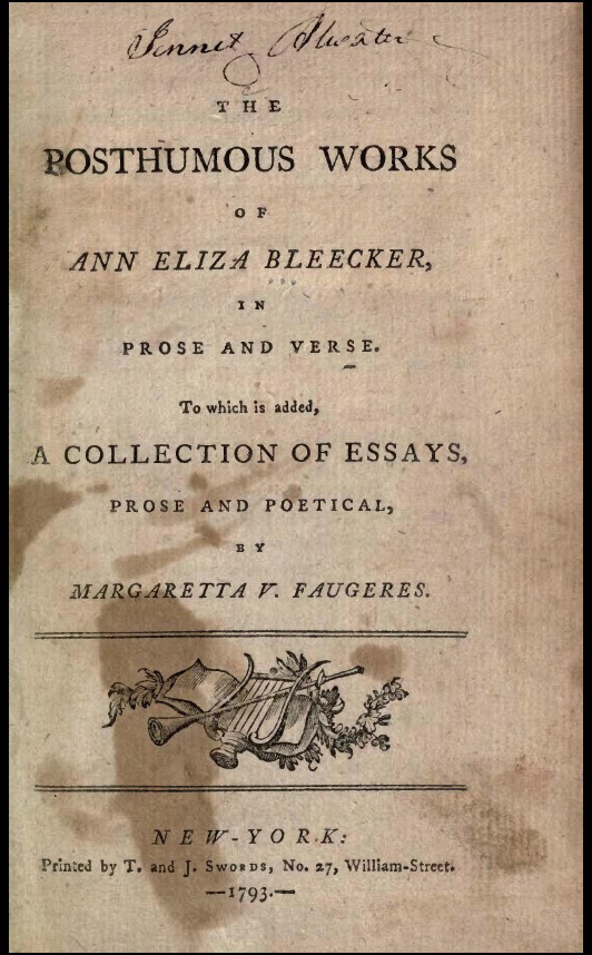Ann Eliza Bleecker