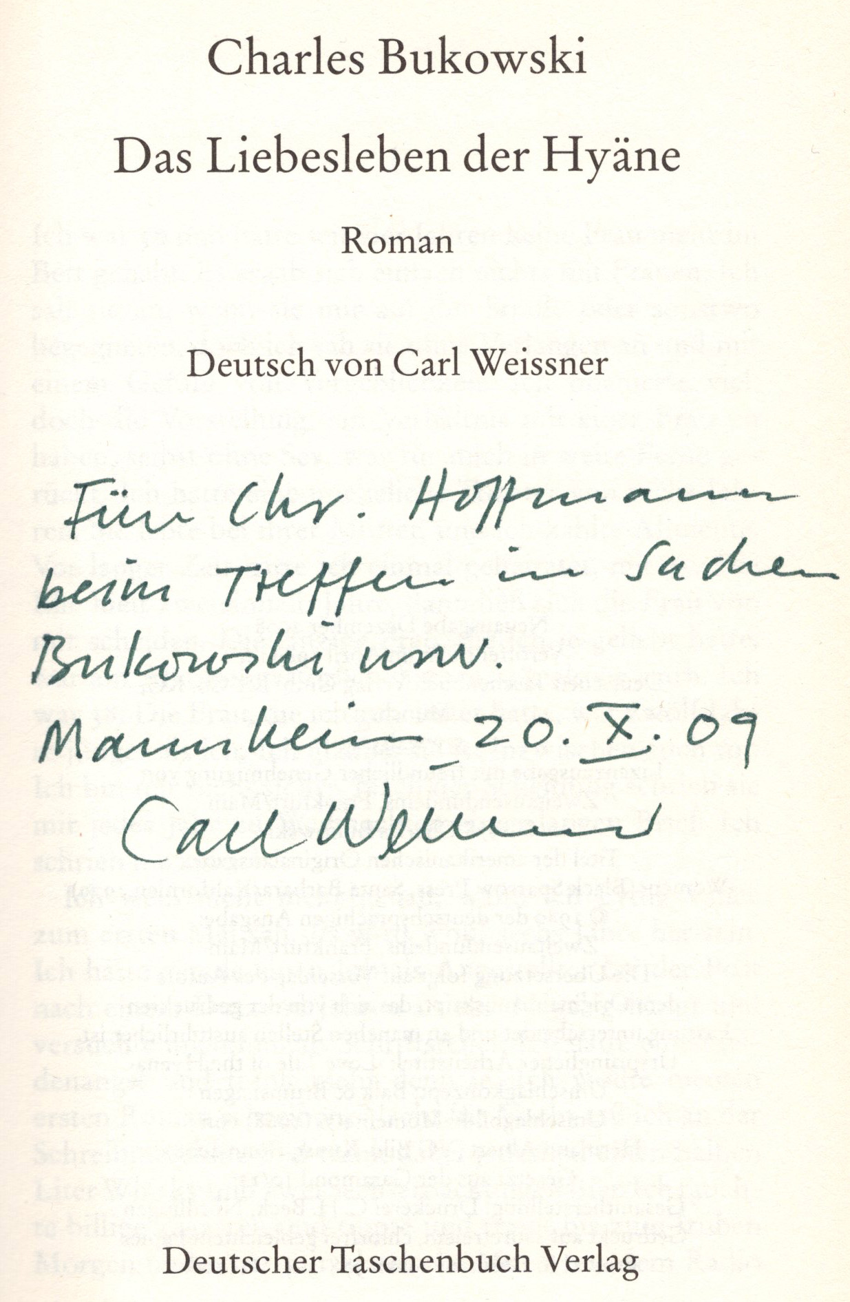 Carl Weissner