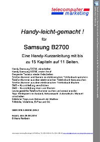 Samsung B2700-leicht-gemacht