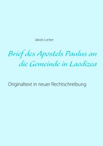 Brief des Apostels Paulus an die Gemeinde in Laodizea