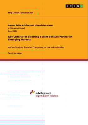 Key Criteria for Selecting a Joint Venture Partner on Emerging Markets