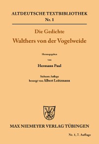 Die Gedichte Walthers von der Vogelweide