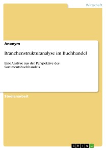 Branchenstrukturanalyse im Buchhandel