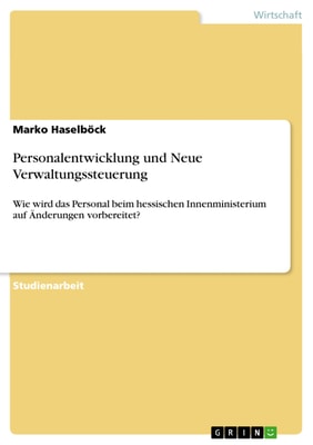 Personalentwicklung und Neue Verwaltungssteuerung