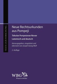 Neue Rechtsurkunden aus Pompeji