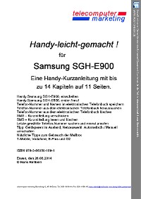 Samsung SGH-E900-leicht-gemacht