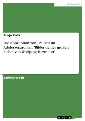Die Konzeption von Freiheit im Adoleszenzroman "Bilder deiner großen Liebe" von Wolfgang Herrndorf