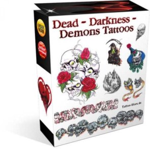 Tod - Dunkelheit - Dämonen Tattoo Vorlagen.