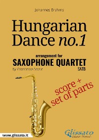 Hungarian Dance no.1 - Saxophone Quartet Score & Parts