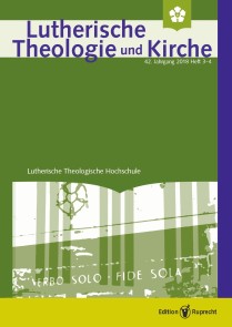 Lutherische Theologie und Kirche, Heft 03-04/2018 - Einzelkapitel - Johann Rists »Alltägliche Hauszmusik« (1654). Eine barock-lutherische Liedersammlung für den Hausgottesdienst