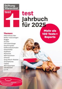 test Jahrbuch 2025- Der Ratgeber für die besten Produkte und die optimale Kaufentscheidung, Überblick über zahlreiche Produkte mit ehrlichen Bewertungen