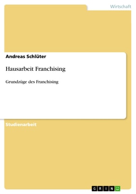 Hausarbeit Franchising