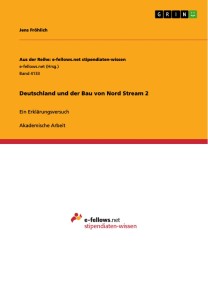 Deutschland und der Bau von Nord Stream 2