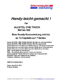 Alcatel One Touch 300, 301, 302, 303-leicht-gemacht