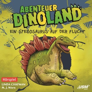 Ein Stegosaurus auf der Flucht