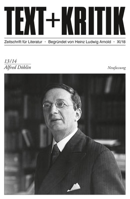 TEXT + KRITIK 13/14 - Alfred Döblin