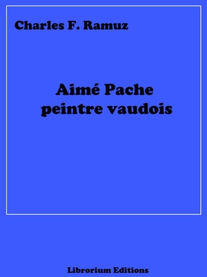 Aimé Pache peintre vaudois