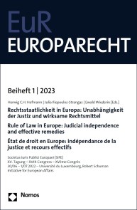 Rechtsstaatlichkeit in Europa: Unabhängigkeit der Justiz und wirksame Rechtsmittel | Rule of Law in Europe: Judicial independence and effective remedies | État de droit en Europe: indépendance de la justice et recours effectif