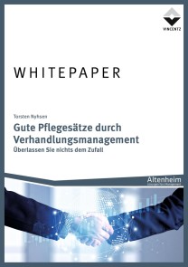 Gute Pflegesätze durch Verhandlungsmanagement