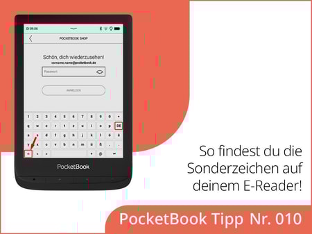 Wo findest du die Sonderzeichen in deinem E-Reader?