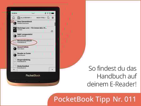 Wo findest du das Handbuch /User Manual in deinem E-Reader?
