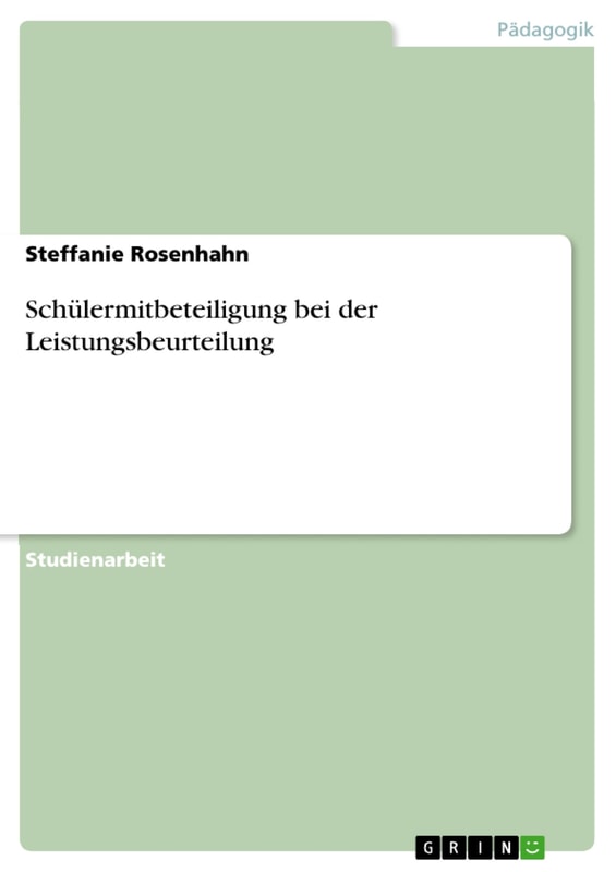 Schülermitbeteiligung bei der Leistungsbeurteilung