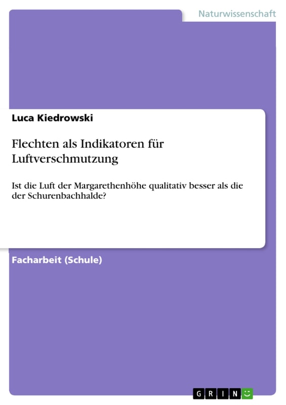 Flechten als Indikatoren für Luftverschmutzung