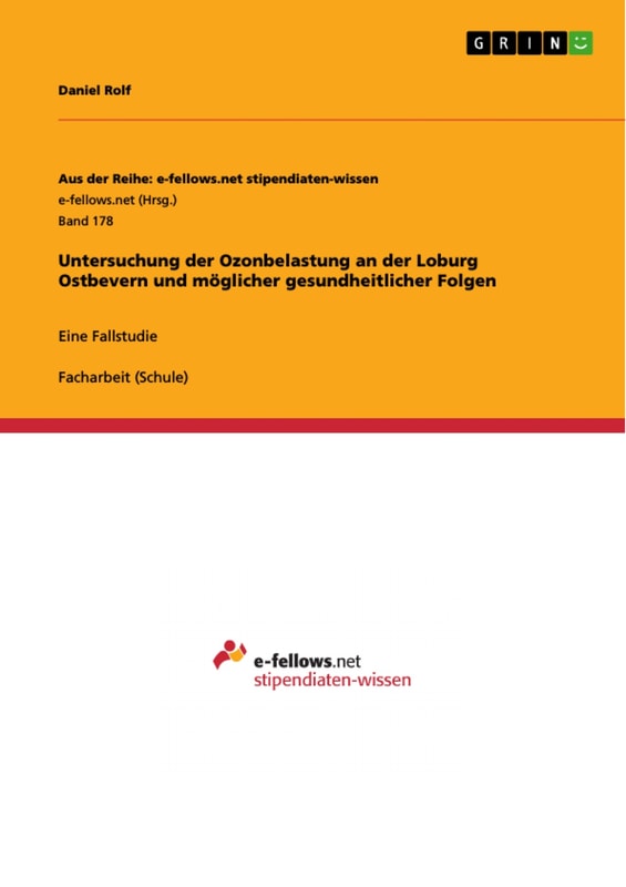 Untersuchung der Ozonbelastung an der Loburg Ostbevern und möglicher gesundheitlicher Folgen