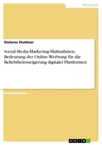 Social-Media-Marketing-Maßnahmen. Bedeutung der Online-Werbung für die Beliebtheitssteigerung digitaler Plattformen