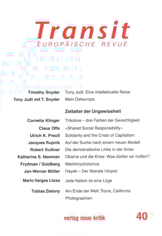 Transit 40. Europäische Revue