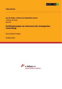 Portfoliokonzepte als Instrument des strategischen Controllings