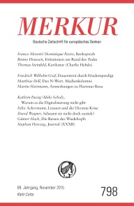 MERKUR Deutsche Zeitschrift für europäisches Denken