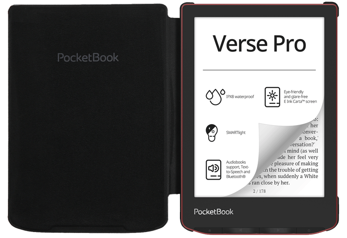 6'' Cover SHELL Black für PocketBook Verse-Serie