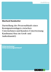 Darstellung des Prozessablaufs eines Konsignationslagers zwischen Unternehmen und Kunden (Unterweisung Kaufmann/-frau im Groß- und Außenhandel)