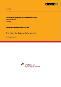 Das Equity Premium Puzzle