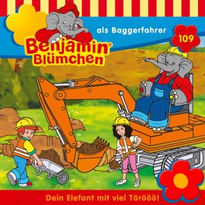 Benjamin als Baggerfahrer