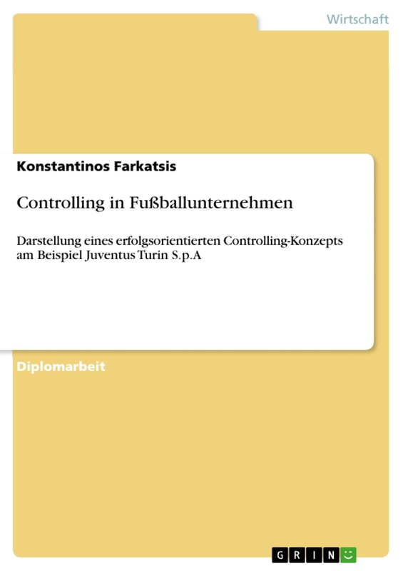 Controlling in Fußballunternehmen