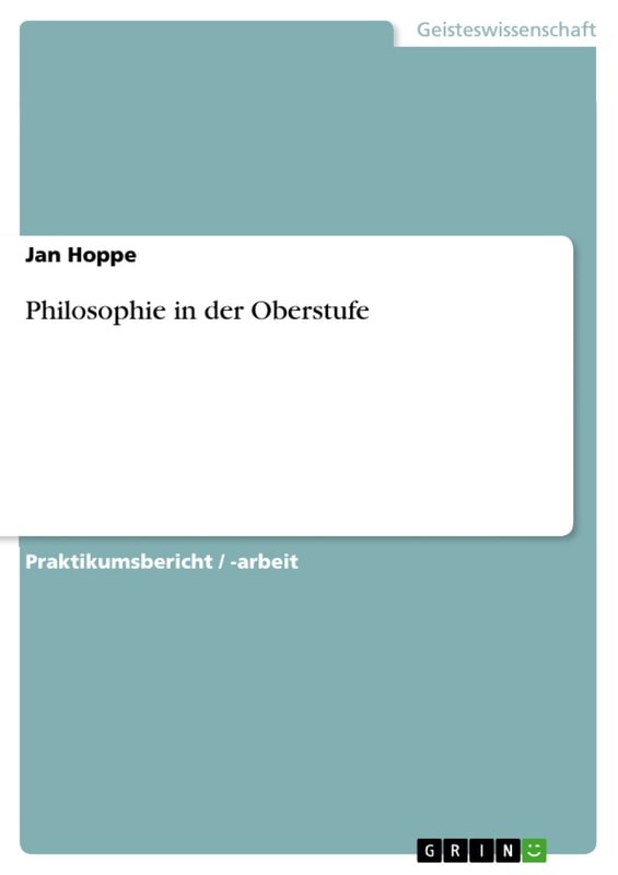 Philosophie in der Oberstufe