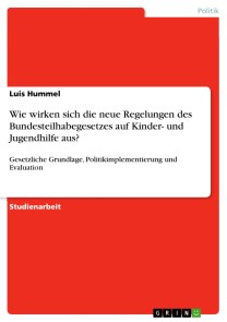 Wie wirken sich die neue Regelungen des Bundesteilhabegesetzes auf Kinder- und Jugendhilfe aus?