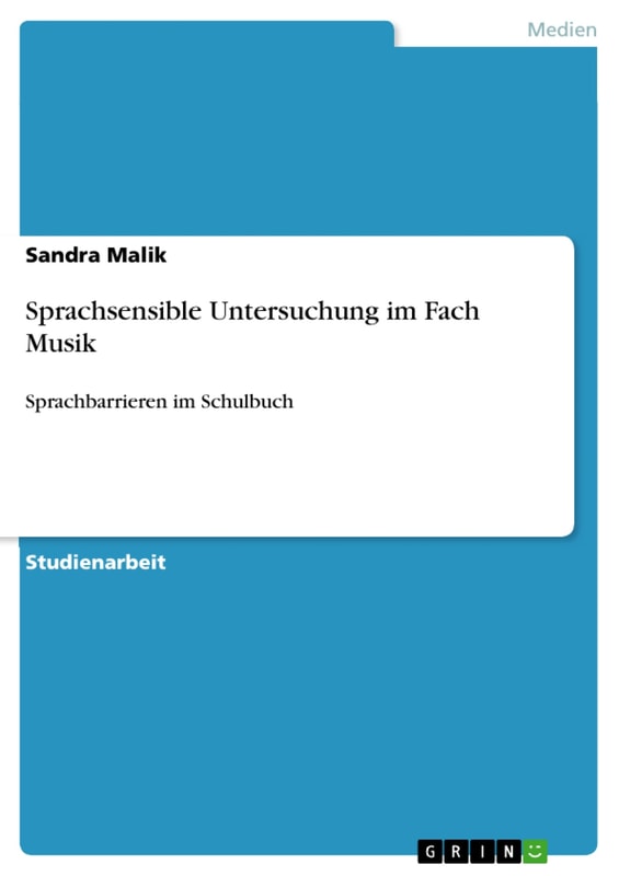 Sprachsensible Untersuchung im Fach Musik