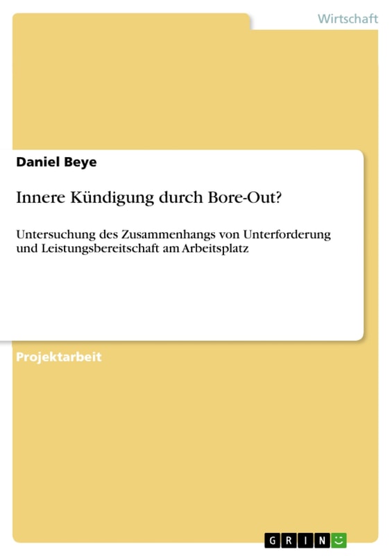 Innere Kündigung durch Bore-Out?