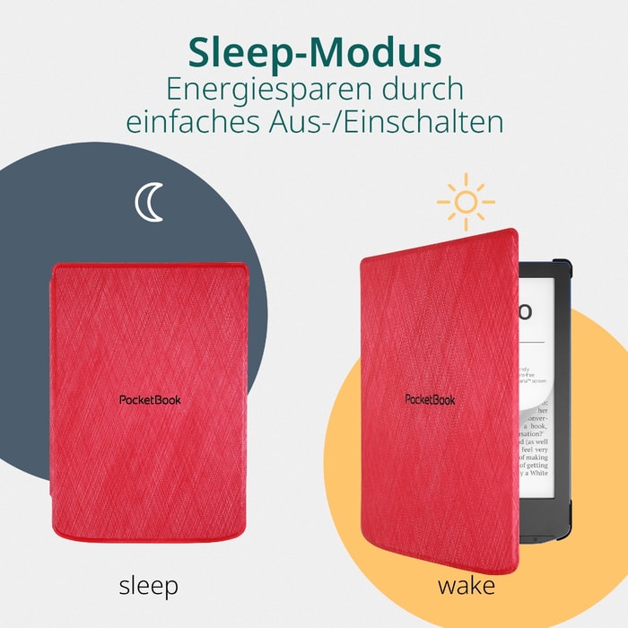 6'' Cover SHELL Red für PocketBook Verse-Serie