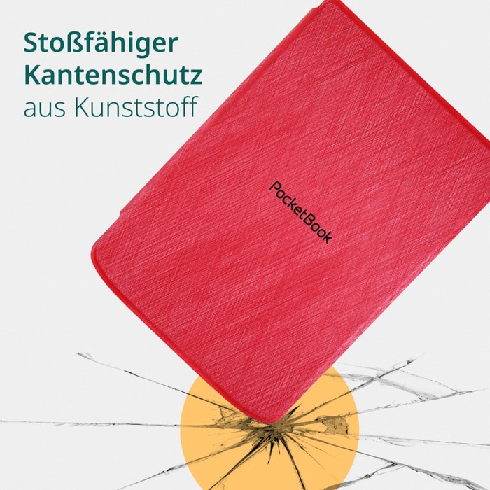 6'' Cover SHELL Red für PocketBook Verse-Serie
