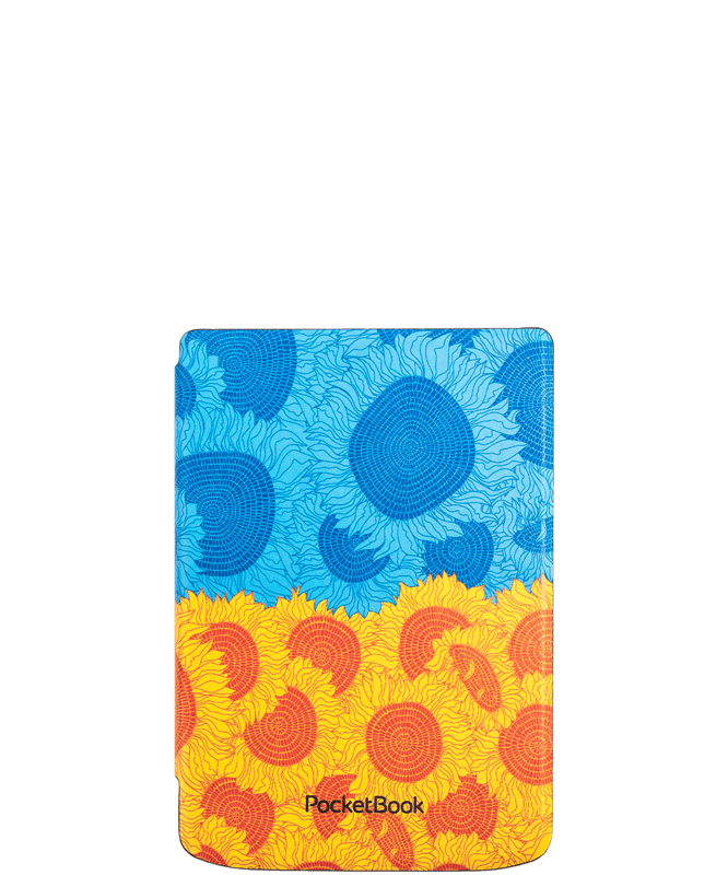 6'' Cover SHELL Sunflowers für PocketBook Verse, Verse Pro und Verse Pro Color