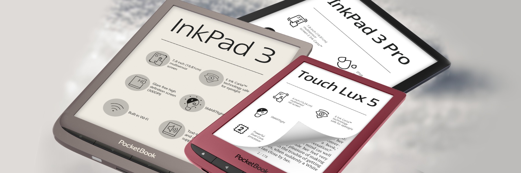 Firmware 6.7 til fem PocketBook-modeller: bedre lyd og andre forbedringer