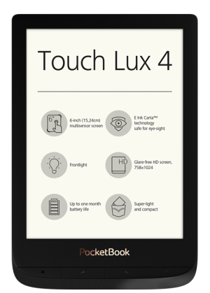 PocketBook Touch Lux 4 Obsidian Black Foto №1