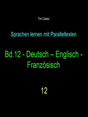 Bd.12 - Deutsch - Englisch -Französisch Foto №1