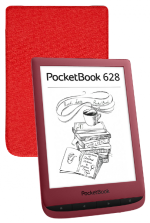 PocketBook 628 Ruby Red з обкладинкою у подарунок Foto №1