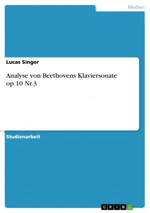 Analyse von Beethovens Klaviersonate op.10 Nr.3 Foto №1