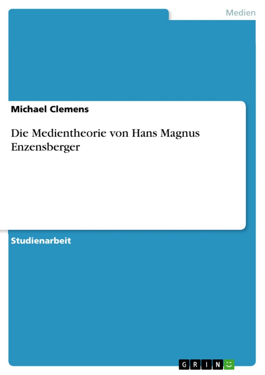 Die Medientheorie von Hans Magnus Enzensberger photo №1